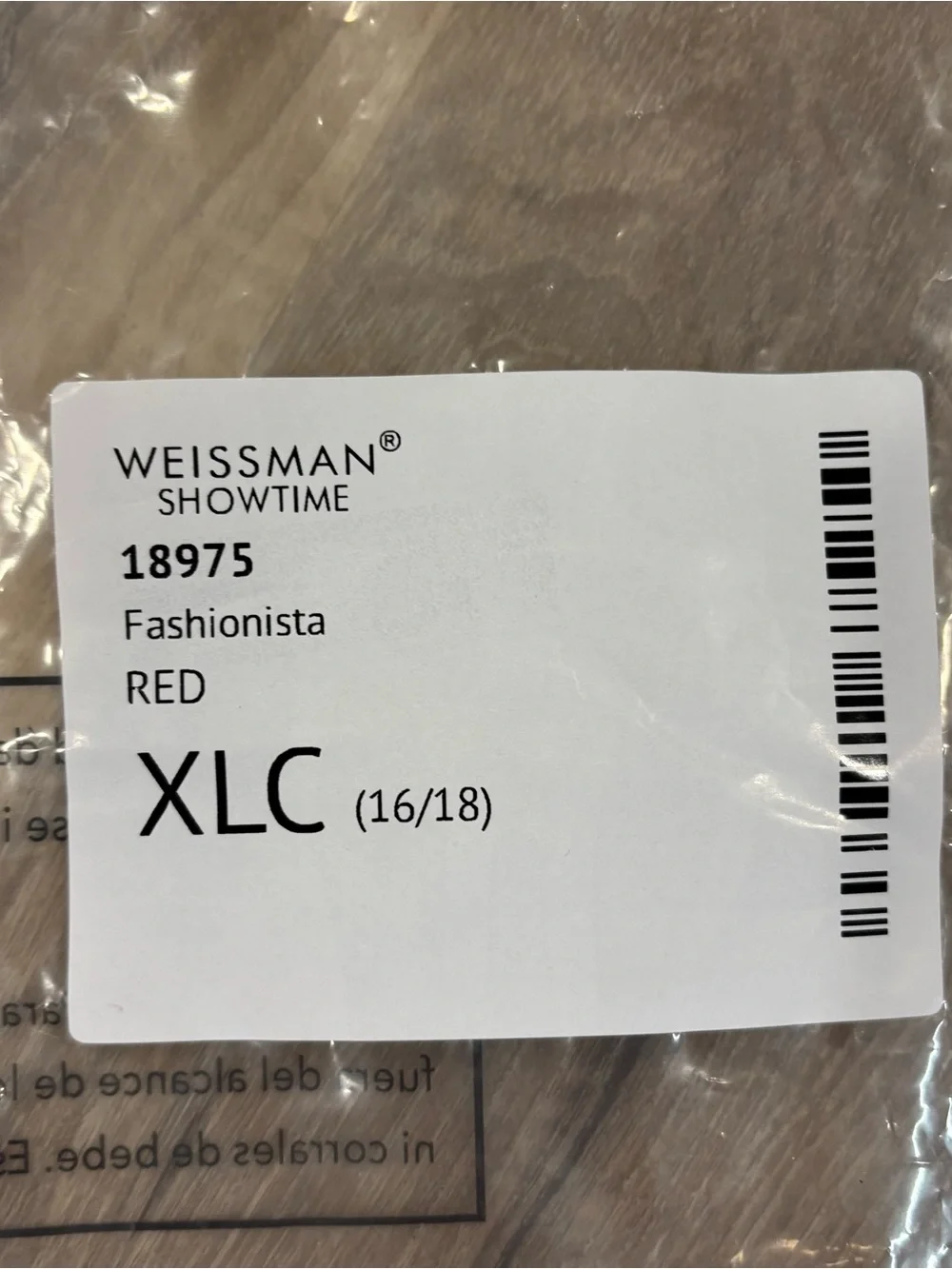 Weissman Red and Black Sequin Performance Costume size XLC